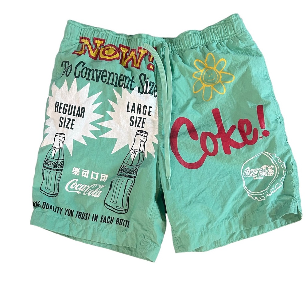 Coca Cola By PacSun Coke Now! 17" Swim Trunks